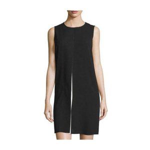 Vince. Black and Ivory Color Pop Sleeveless Shift Dress